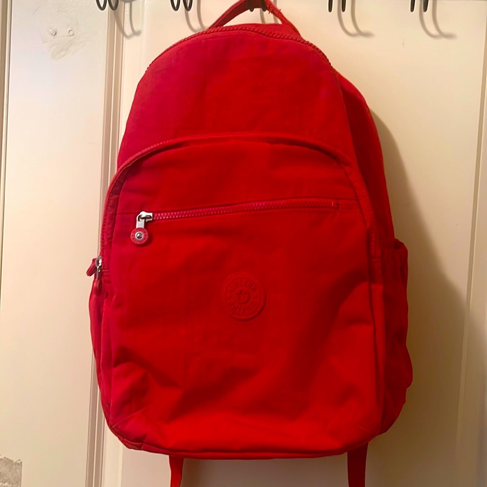 Kipling Red Backpack